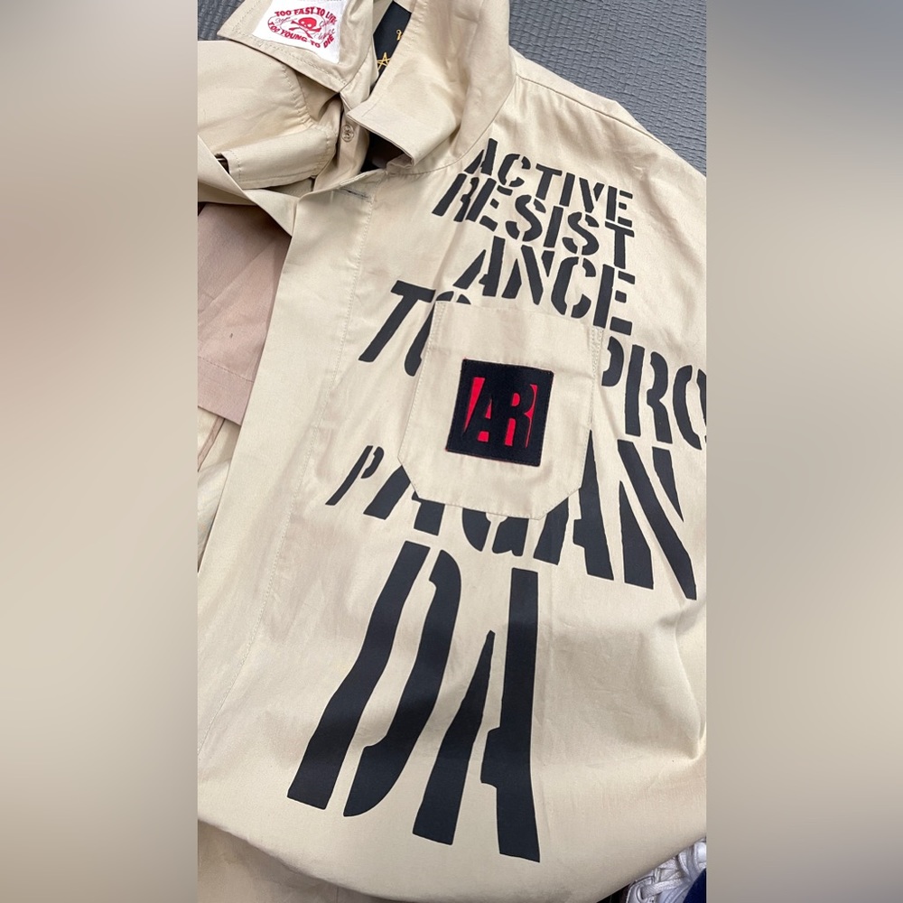 Vivienne Westwood “ACTIVE RESISTANCE TO PROPAGANDA” TRENCH COAT NWT SS16 - Picture 10 of 13
